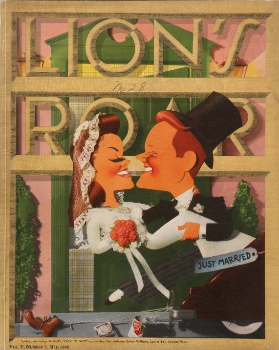 LIONS ROAR magazine side cover  Vol 5 No  3  May 1946