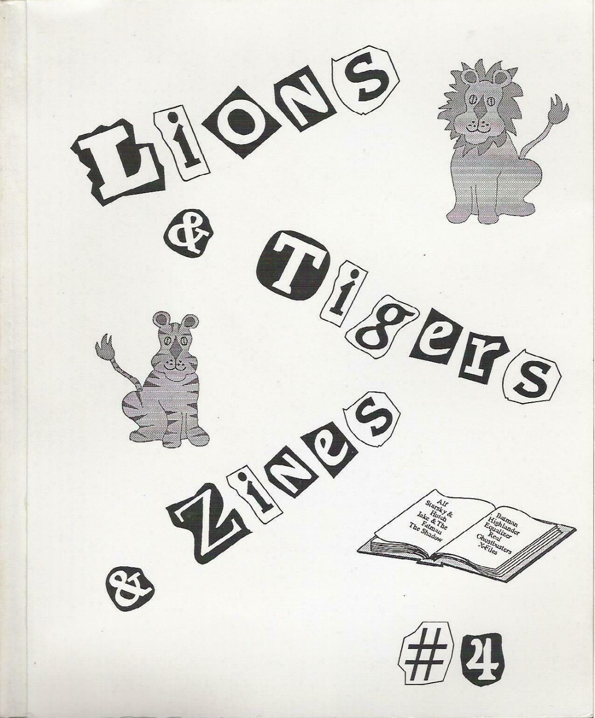 LIONS AND TIGERS AND ZINES, OH MY! magazine side cover Issue 4   1996