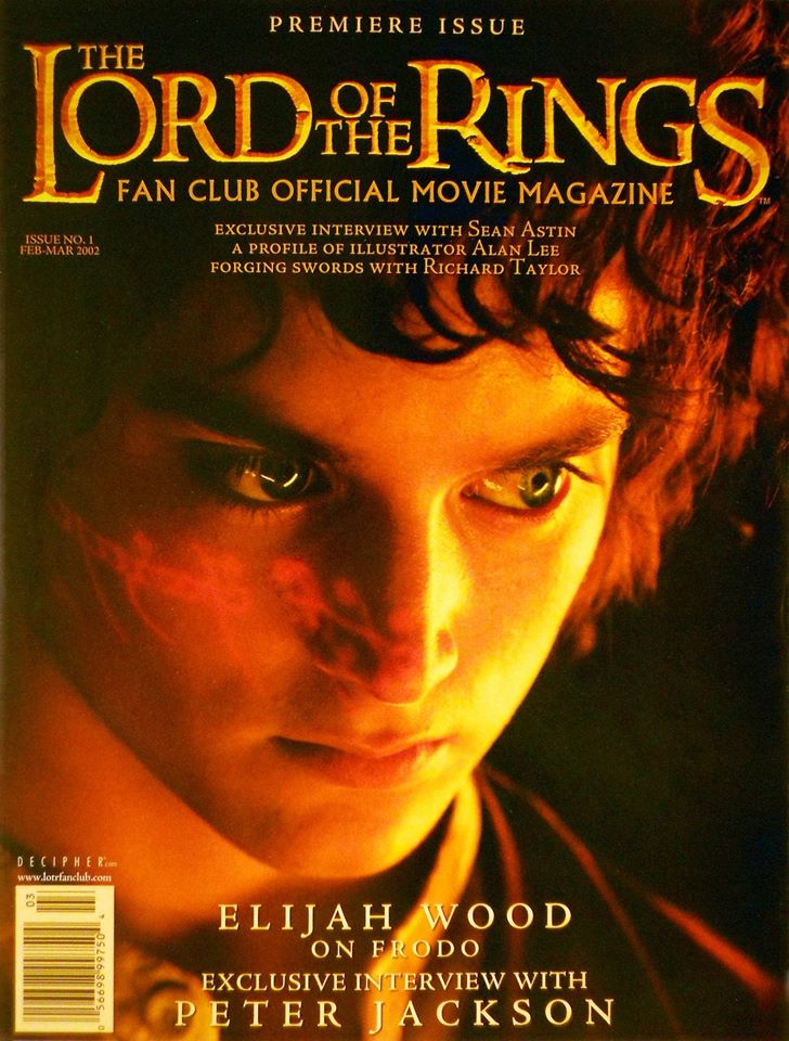 LORD OF THE RINGS magazine cover Issue 1 February/March 2002