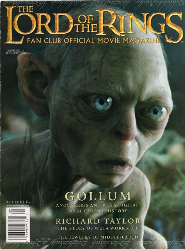 LORD OF THE RINGS magazine cover Issue 10 August/September 2003