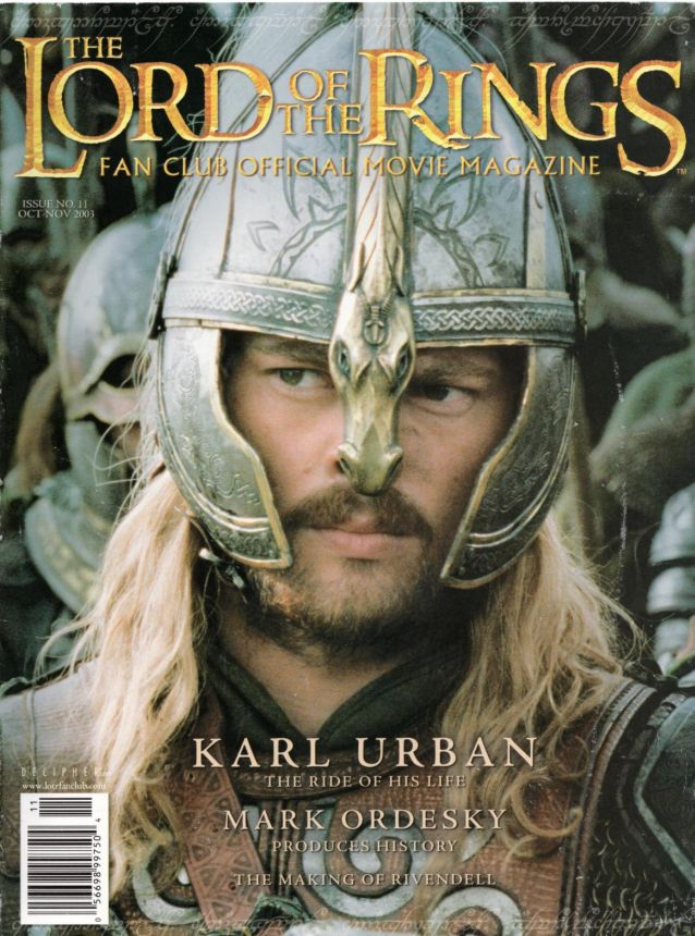LORD OF THE RINGS magazine cover Issue 11 October/November 2003