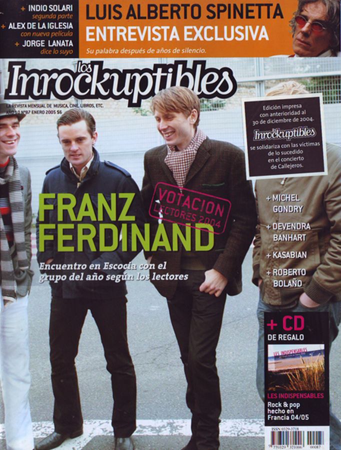 INROCKUPTIBLES | LOS magazine side cover January 2005