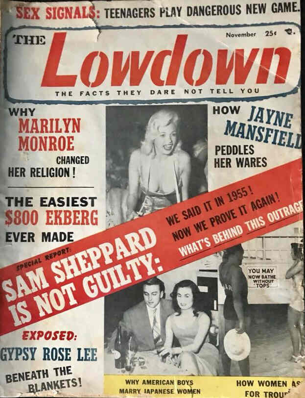LOWDOWN | THE magazine side cover  November 1957