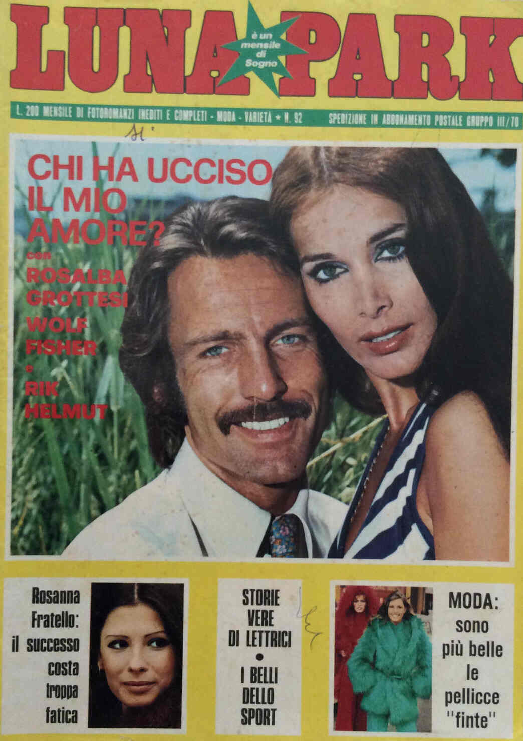 LUNAPARK MENSILE magazine side cover Issue 92  