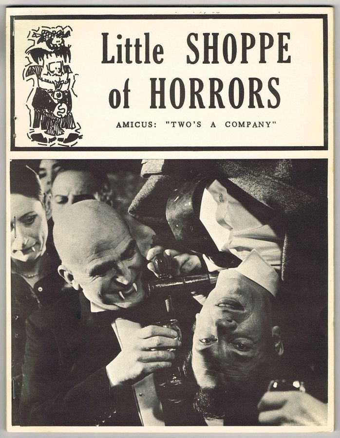 LITTLE SHOPPE OF HORRORS magazine side cover Issue 2  1974