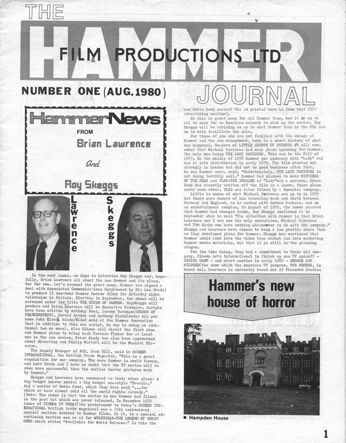 LITTLE SHOPPE OF HORRORS magazine side cover Issue 5 August 1980