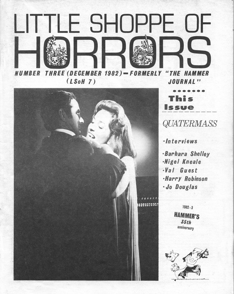 LITTLE SHOPPE OF HORRORS magazine side cover Issue 7 December 1982