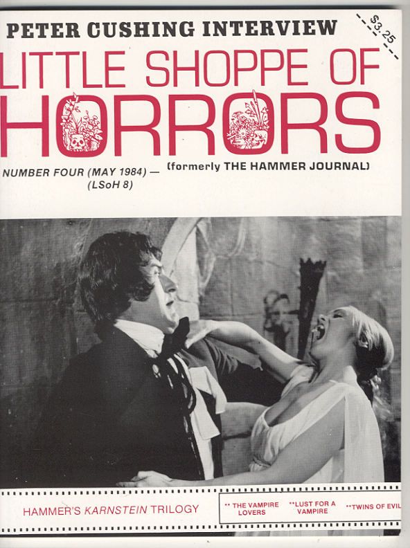 LITTLE SHOPPE OF HORRORS magazine side cover Issue 8  1986