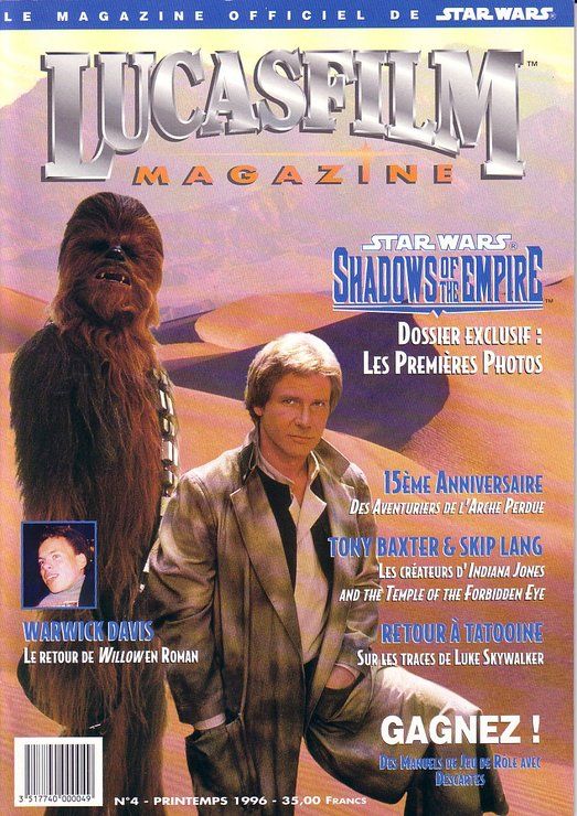 LUCASFILM STAR WARS magazine cover Issue 4 Spring 1996