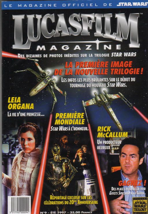 LUCASFILM STAR WARS magazine cover Issue 9 Summer 1997