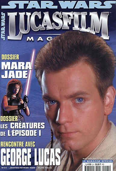 LUCASFILM STAR WARS magazine cover Issue 21 January/February 2000