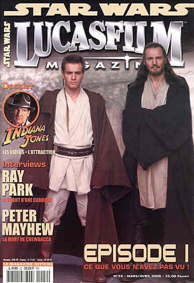 LUCASFILM STAR WARS magazine cover Issue 22 March/April 2000