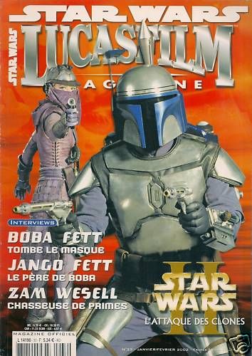 LUCASFILM STAR WARS magazine cover Issue 33 January/February 2002