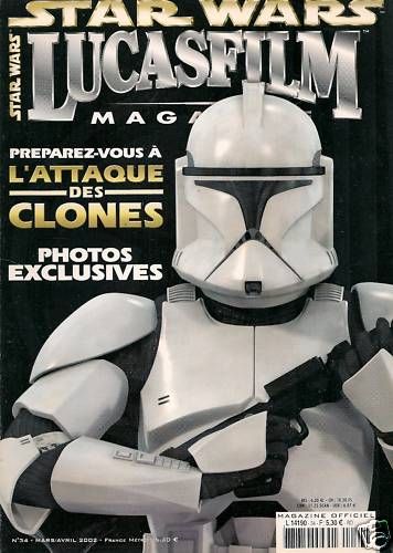 LUCASFILM STAR WARS magazine cover Issue 34 March/April 2002