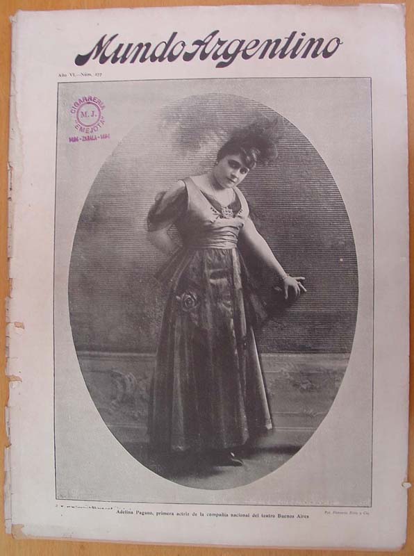MUNDO ARGENTINO magazine side cover Issue 277 26 April 1916