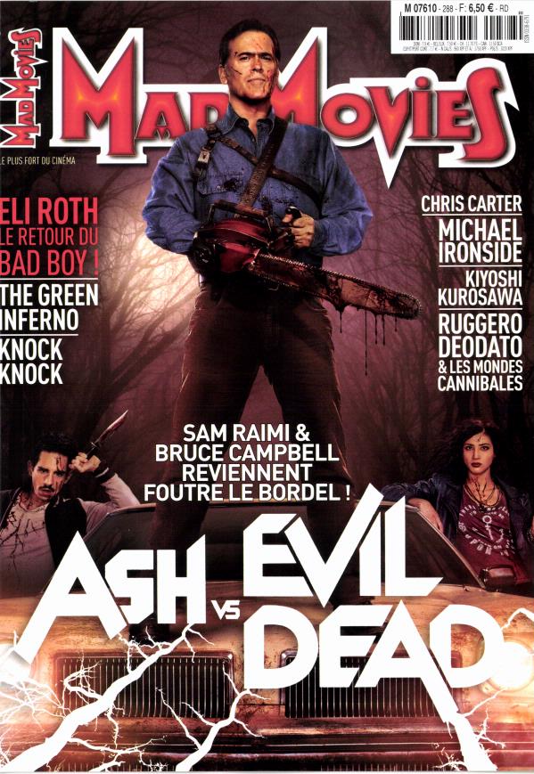 MAD MOVIES magazine side cover Issue 288 September 2015