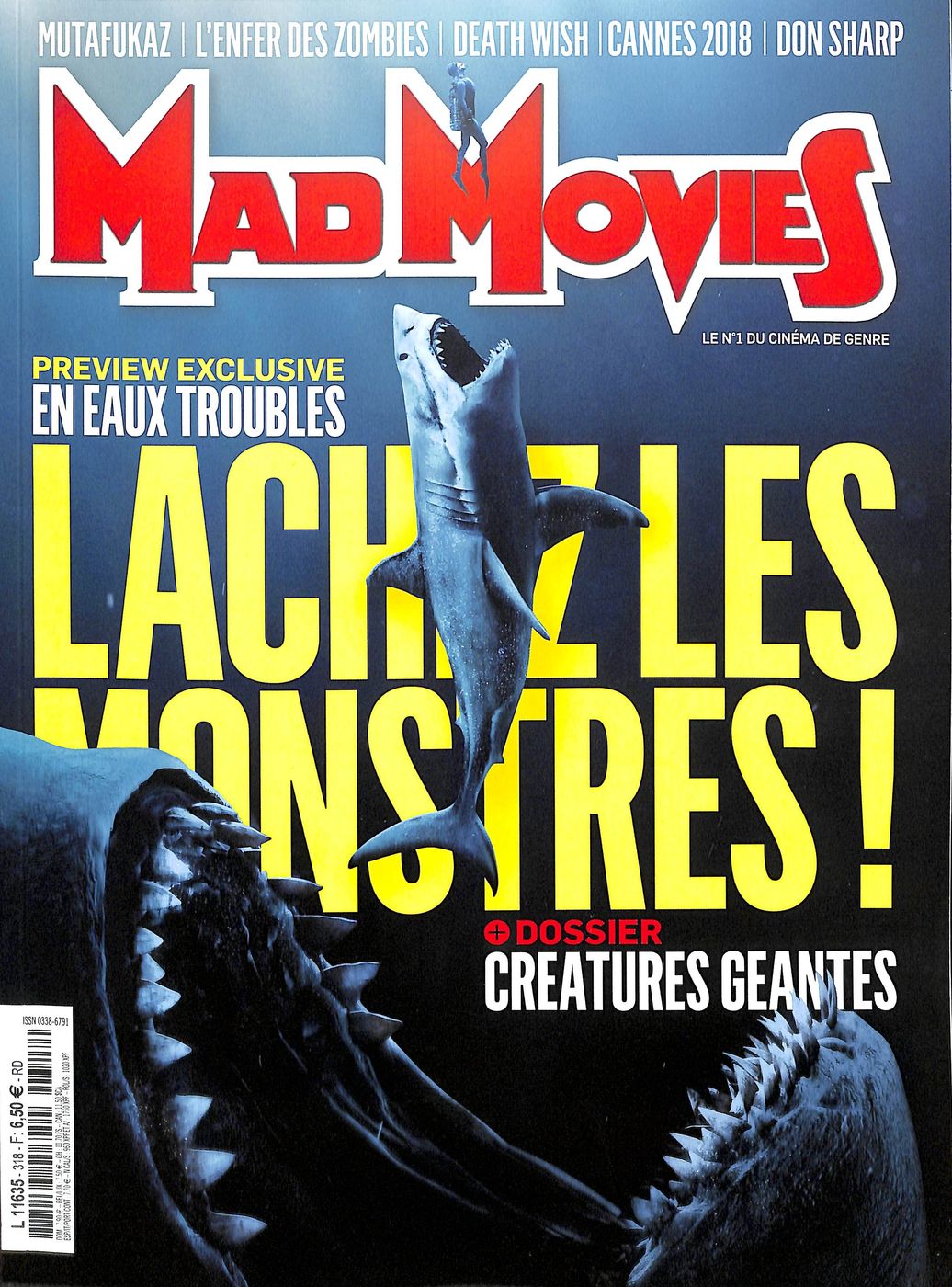 MAD MOVIES magazine side cover Issue 318  May 2018