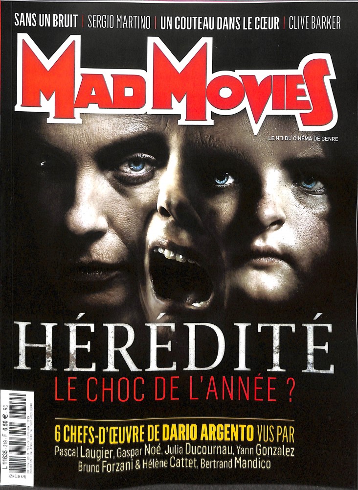 MAD MOVIES magazine side cover Issue 319  June 2018