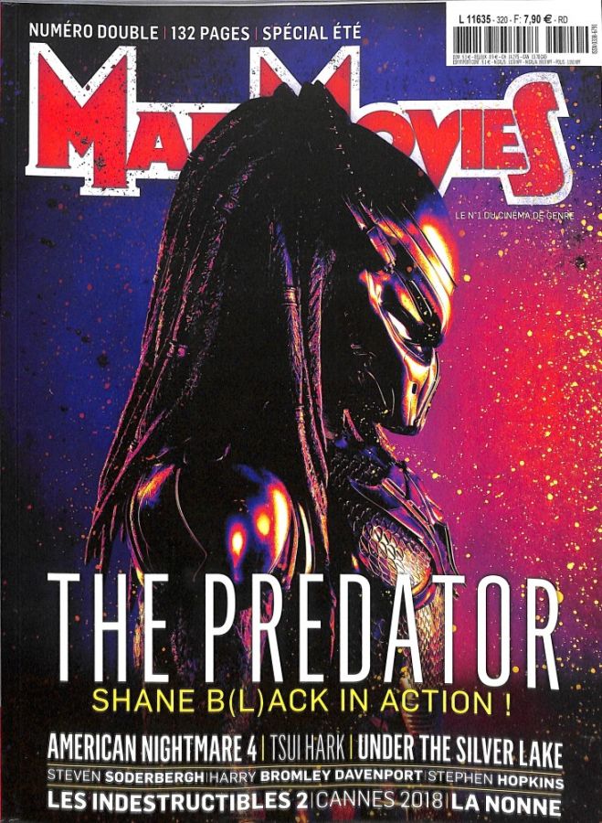 MAD MOVIES magazine side cover Issue 320  July/August 2018