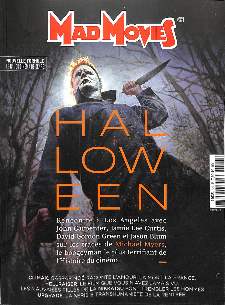 MAD MOVIES magazine side cover Issue 321  September 2018
