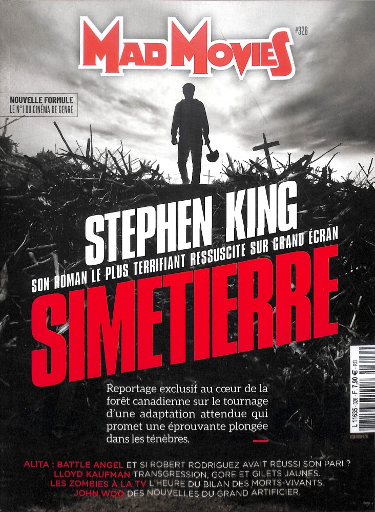 MAD MOVIES magazine side cover Issue 326  February 2019