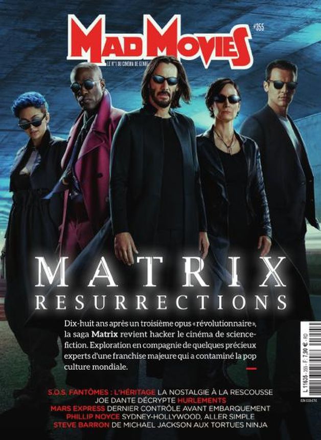 MAD MOVIES magazine side cover Issue 355  December 2021