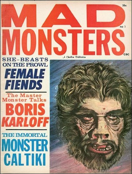 MAD MONSTERS magazine cover Issue 3  1962