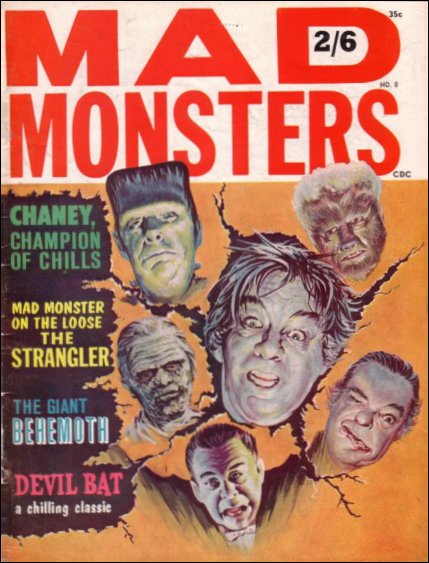 MAD MONSTERS magazine cover Issue 8  1964