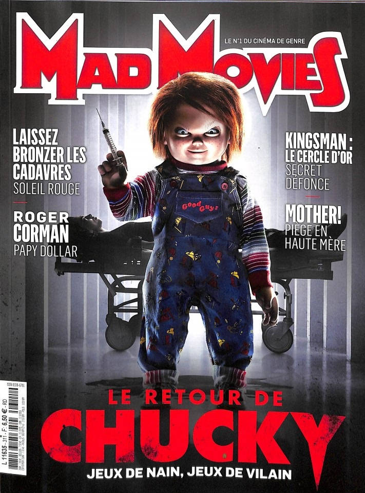 MAD MOVIES magazine side cover Issue 311  October 2017