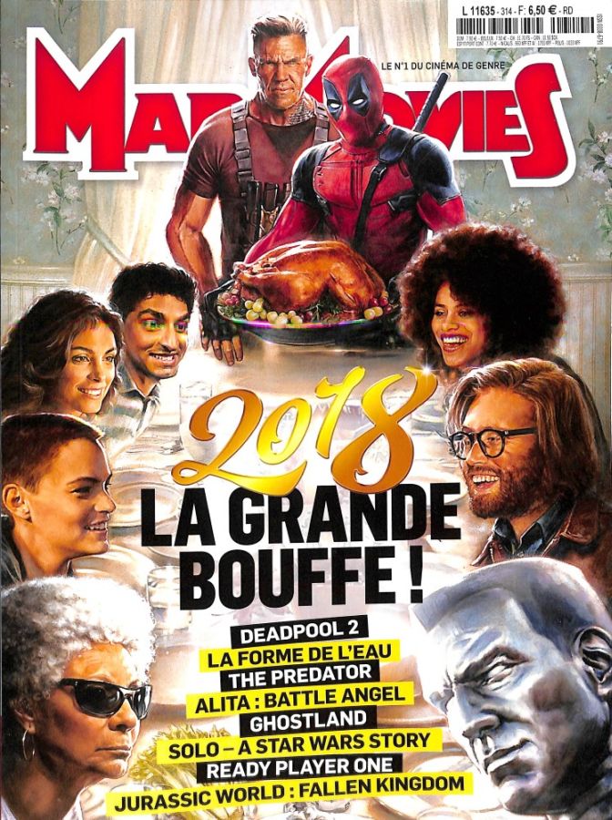 MAD MOVIES magazine side cover Issue 314  January 2018