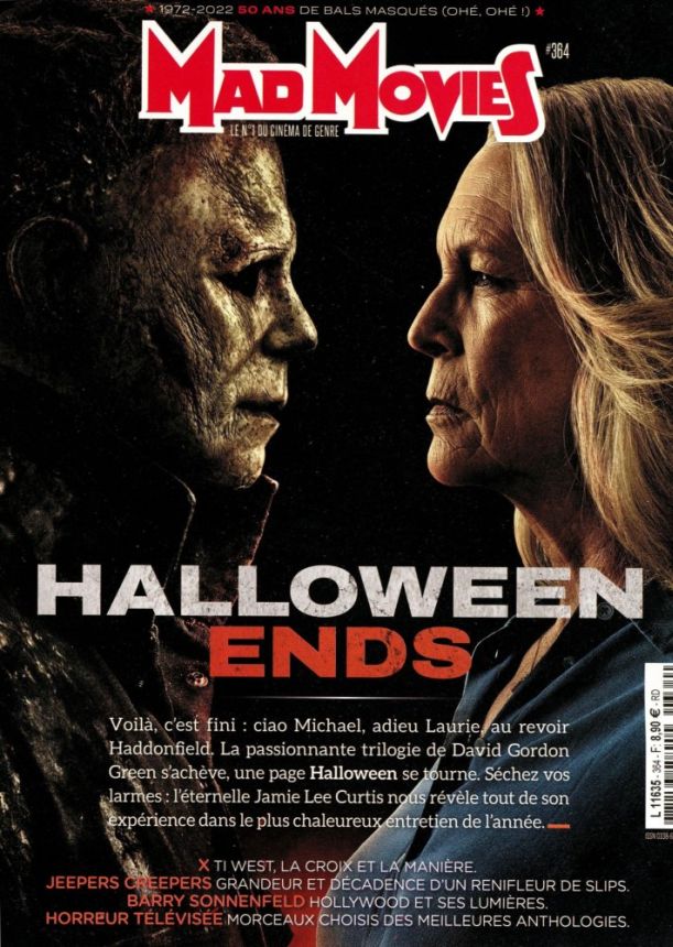 MAD MOVIES magazine side cover Issue 364  October 2022