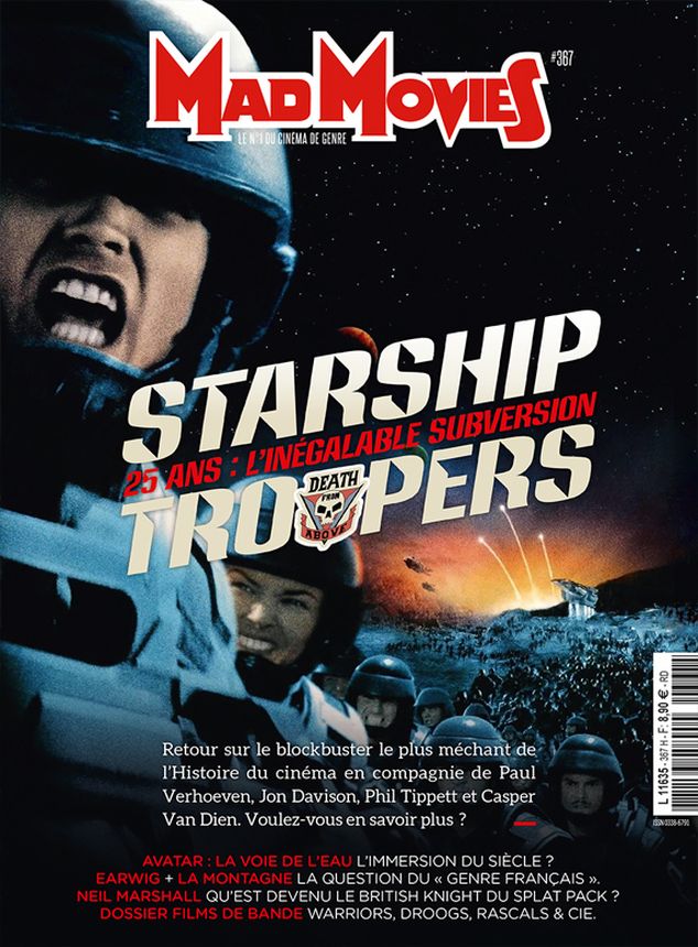 MAD MOVIES magazine side cover Issue 367  January 2023