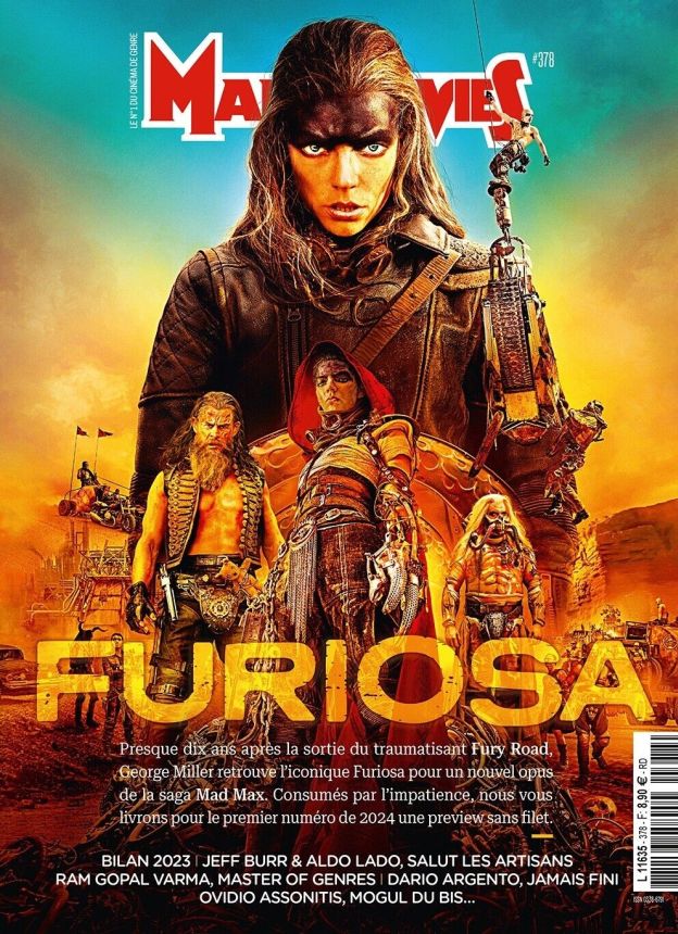 MAD MOVIES magazine side cover Issue 378  January 2024