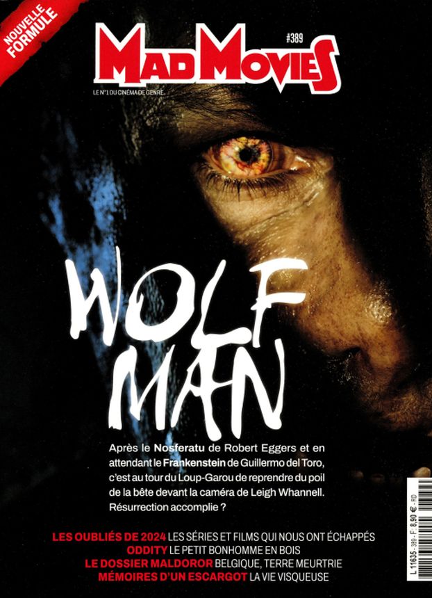MAD MOVIES magazine side cover Issue 389  January 2025