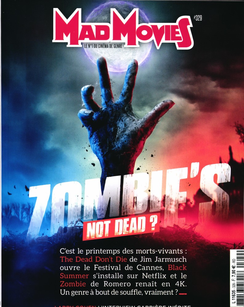 MAD MOVIES magazine side cover Issue 329  May 2019