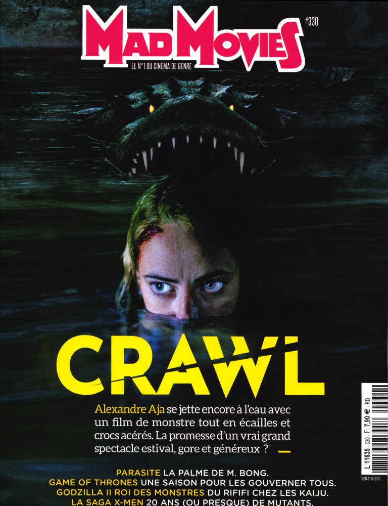 MAD MOVIES magazine side cover Issue 330  June 2019