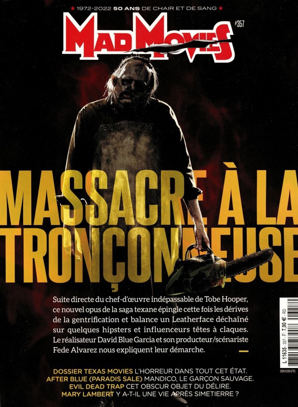 MAD MOVIES magazine side cover Issue 357  February 2022
