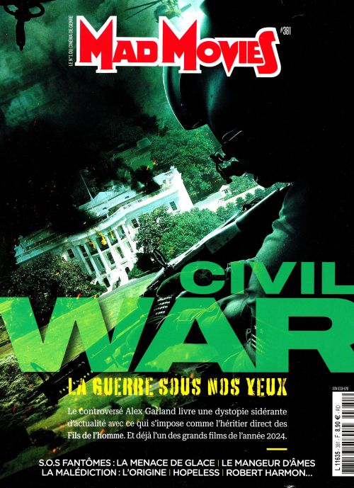 MAD MOVIES magazine side cover Issue 381  April 2024