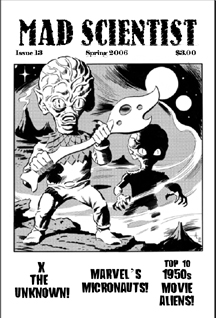MAD SCIENTIST magazine cover Issue 13 Spring 2006