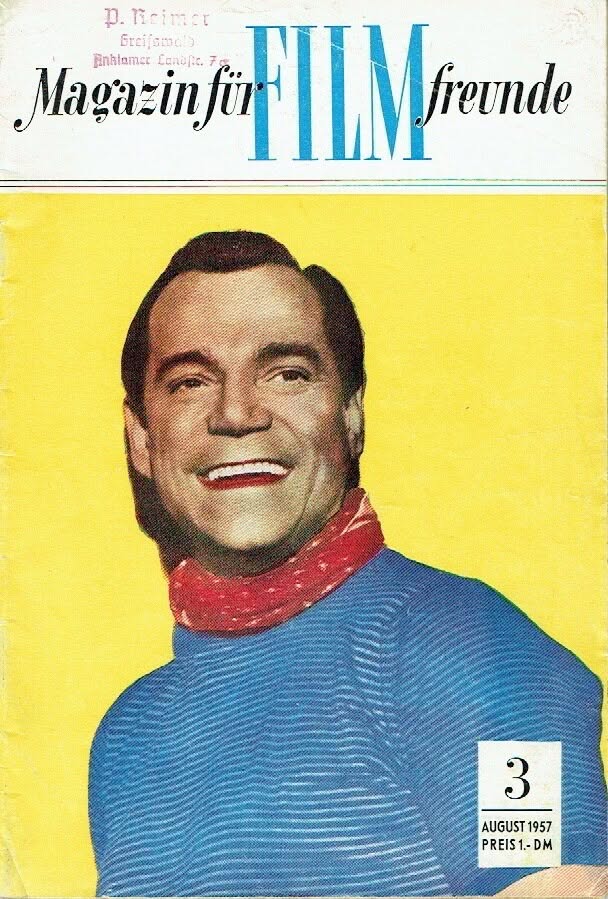 MAGAZIN FUR FILMFREUNDE magazine side cover Issue 3  August 1957