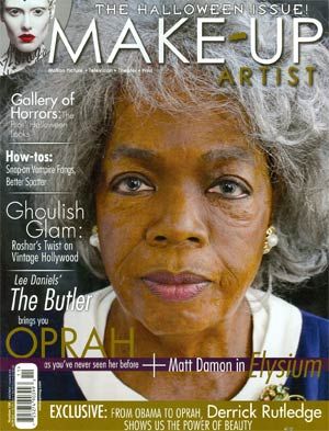 MAKE-UP ARTIST magazine side cover Issue 104 October/November 2013