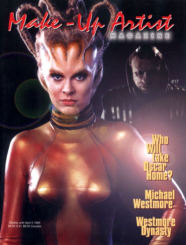 MAKE-UP ARTIST magazine side cover Issue 17 February/March 1999
