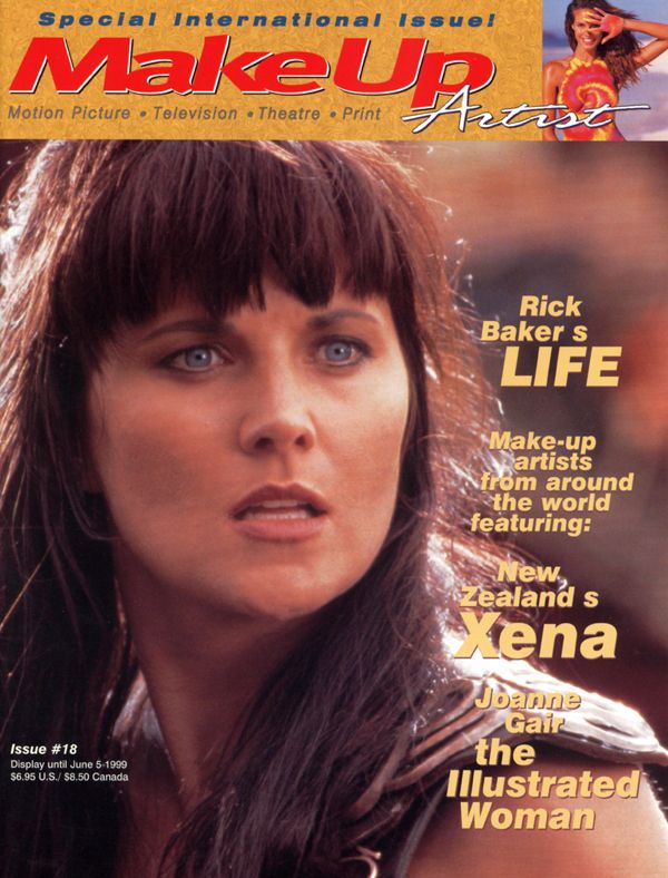 MAKE-UP ARTIST magazine side cover Issue 18 April/May 1999
