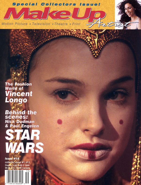 MAKE-UP ARTIST magazine side cover Issue 19 June/July 1999