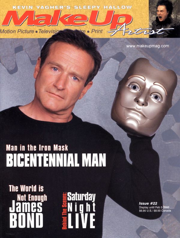 MAKE-UP ARTIST magazine side cover Issue 22 December 1999