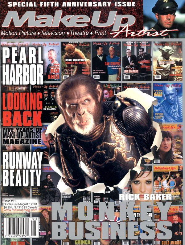 MAKE-UP ARTIST magazine cover Issue 31 June/July 2001