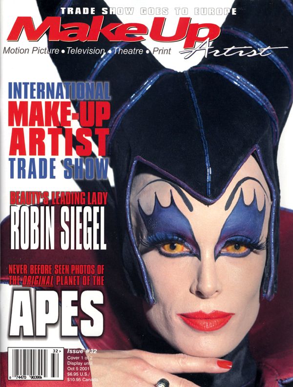 MAKE-UP ARTIST magazine side cover Issue 32 August/September 2001
