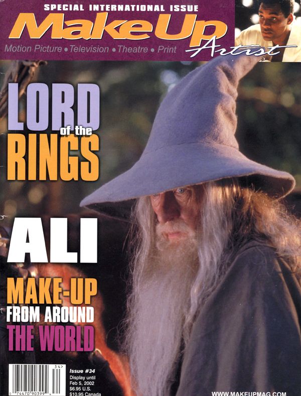 MAKE-UP ARTIST magazine cover Issue 34 Dec/January 2002