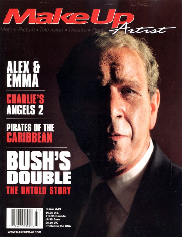 MAKE-UP ARTIST magazine side cover Issue 43 June/July 2003