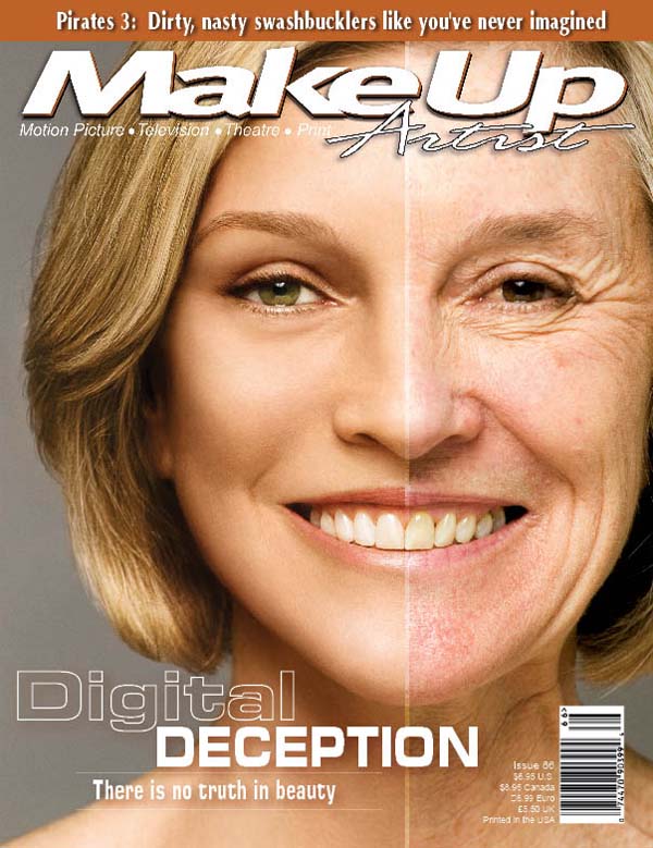 MAKE-UP ARTIST magazine side cover Issue 66 May/June 2007